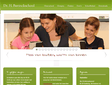 Tablet Screenshot of bavinckschoolhilversum.nl